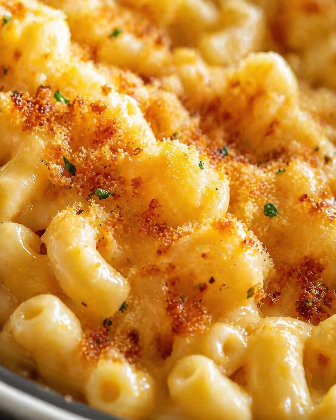 Tight detail shot of Amazing Crockpot Mac and Cheese for Delicious Comfort highlighting texture