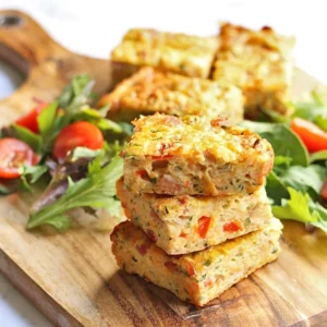 bacon and vegetable slice