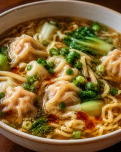 Generated image 1 for Wonton Noodle Soup Recipe